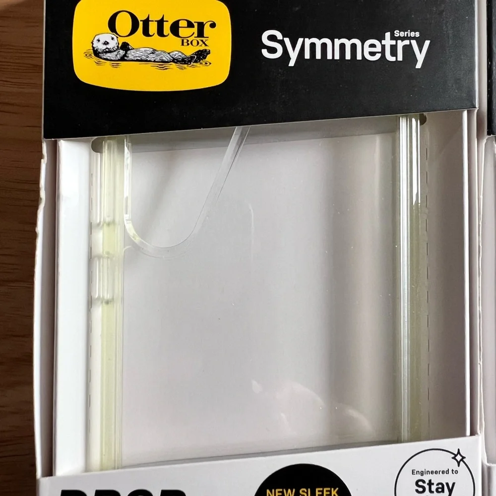 Lot of 2 OtterBox Symmetry Series Cases for Samsung Galaxy S23+ Clear Purple
